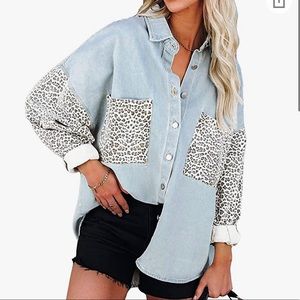 Oversized denim jacket